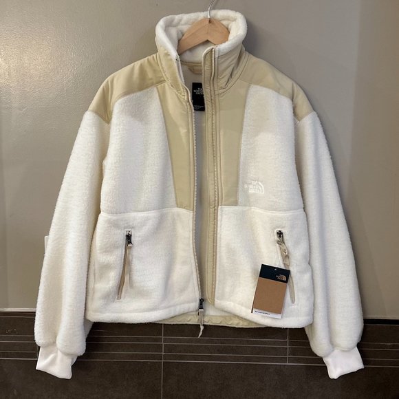 The North Face Sherpa Denali Fleece Zip-Up Funnel Neck Jacket (Gardenia White) - Picture 8 of 16